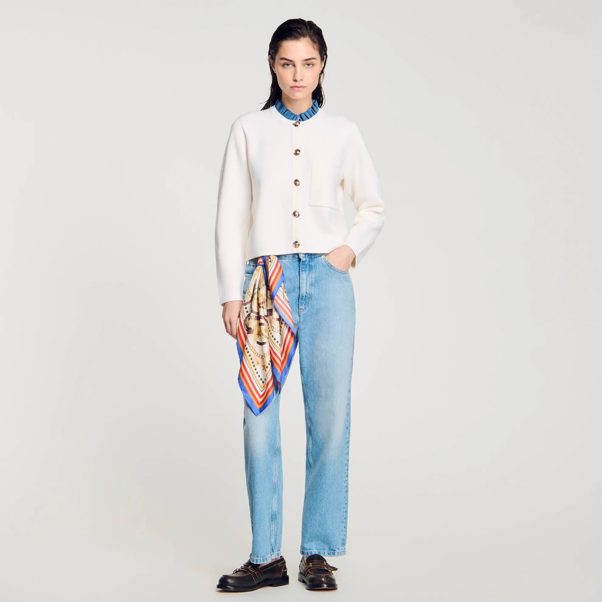 Vest Met Opstaande Kraag