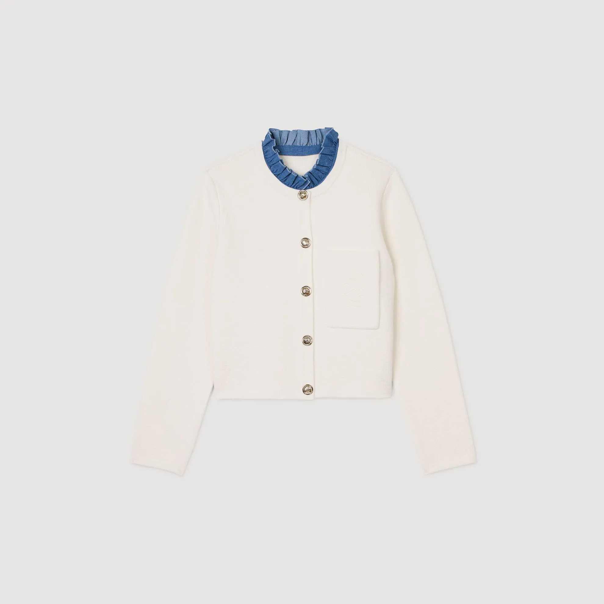 Vest Met Opstaande Kraag