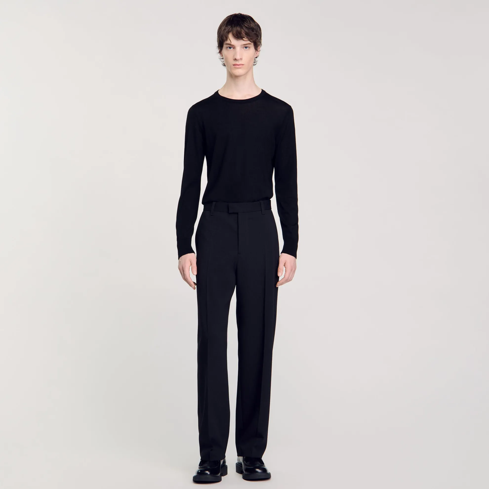 Wijdvallende Broek Van Wol