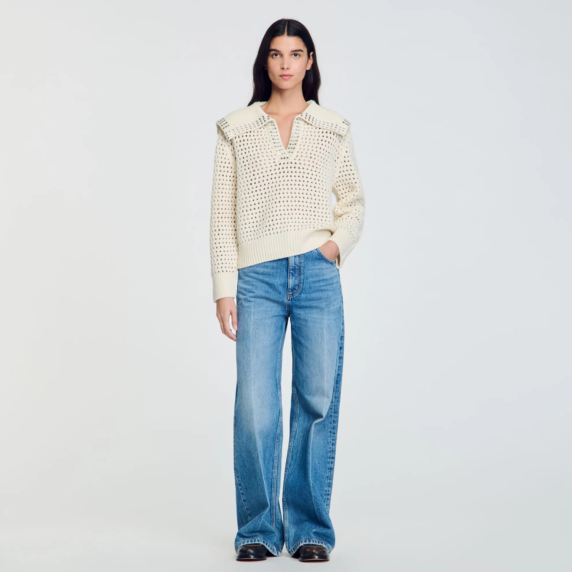 Wollen Trui Met Schipperskraag