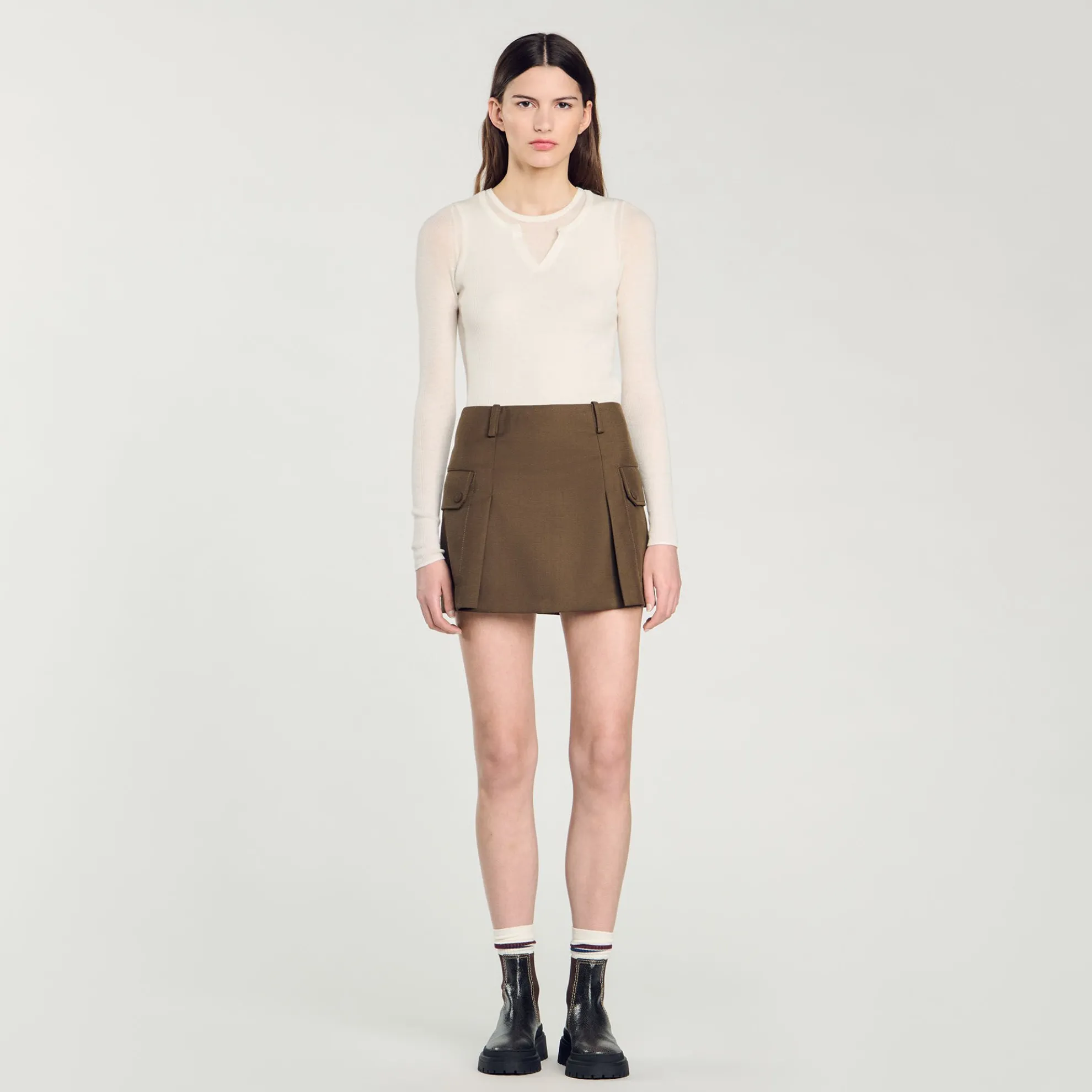 Wollen Trui Met Trompe L'œil