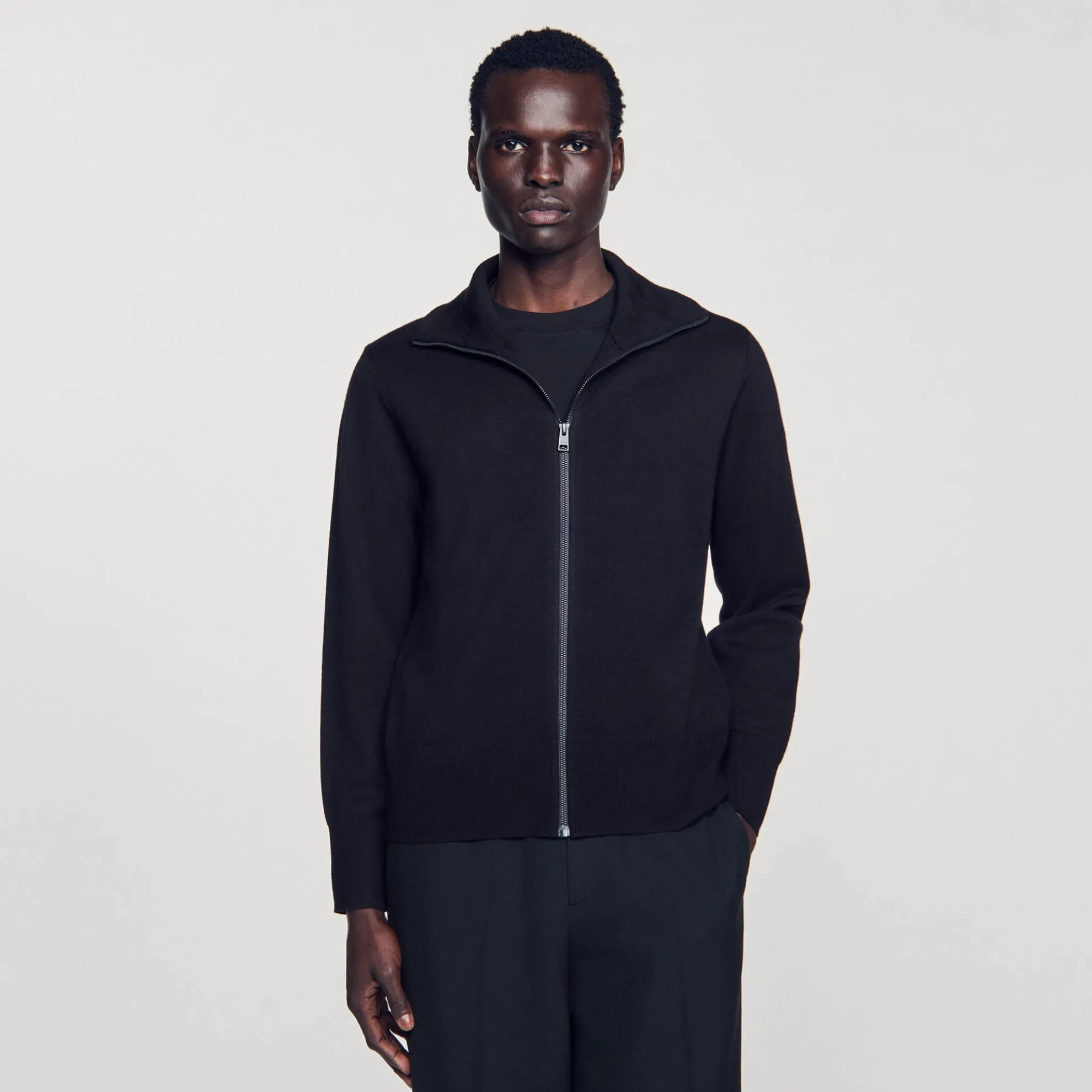 Wollen Vest Met Rits