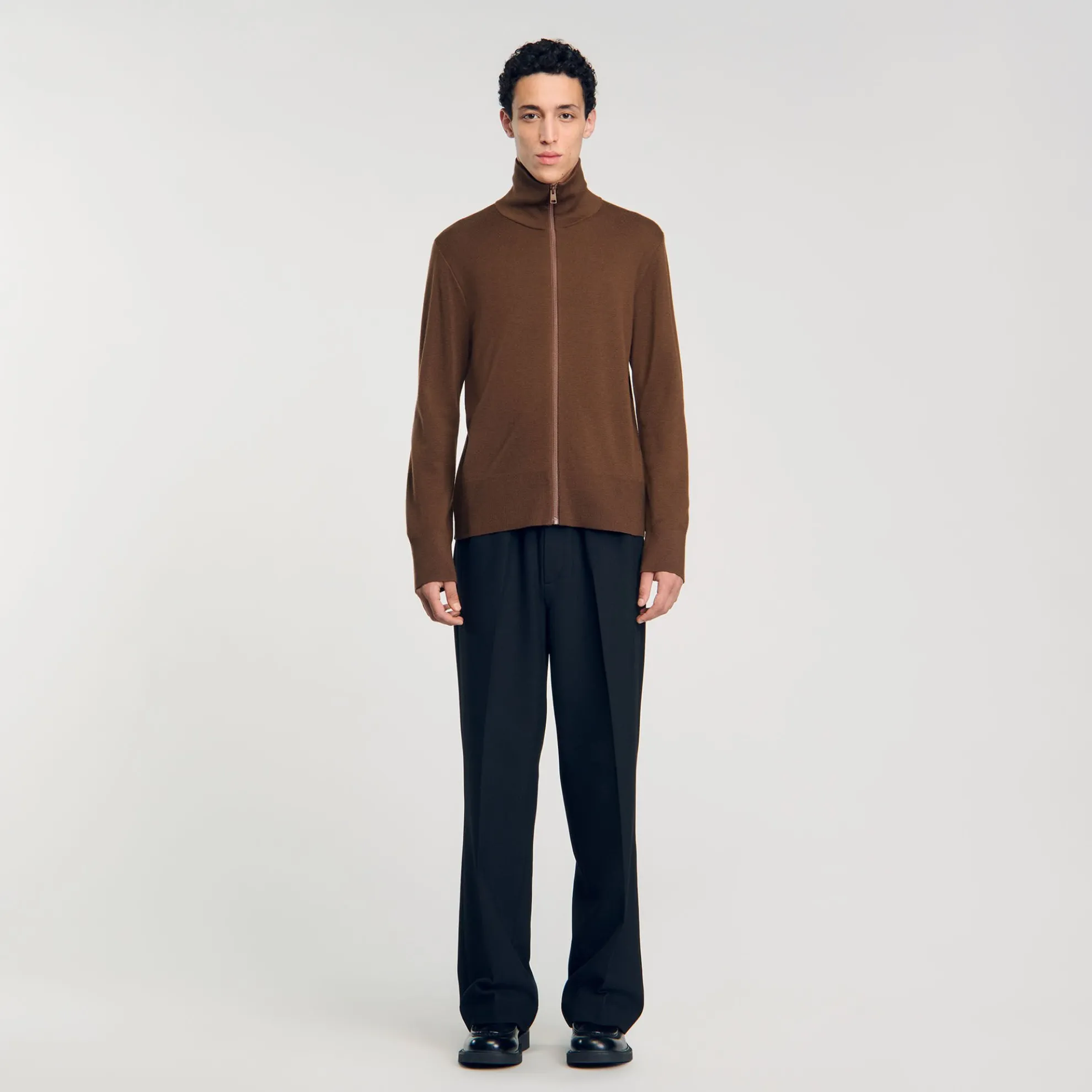 Wollen Vest Met Rits