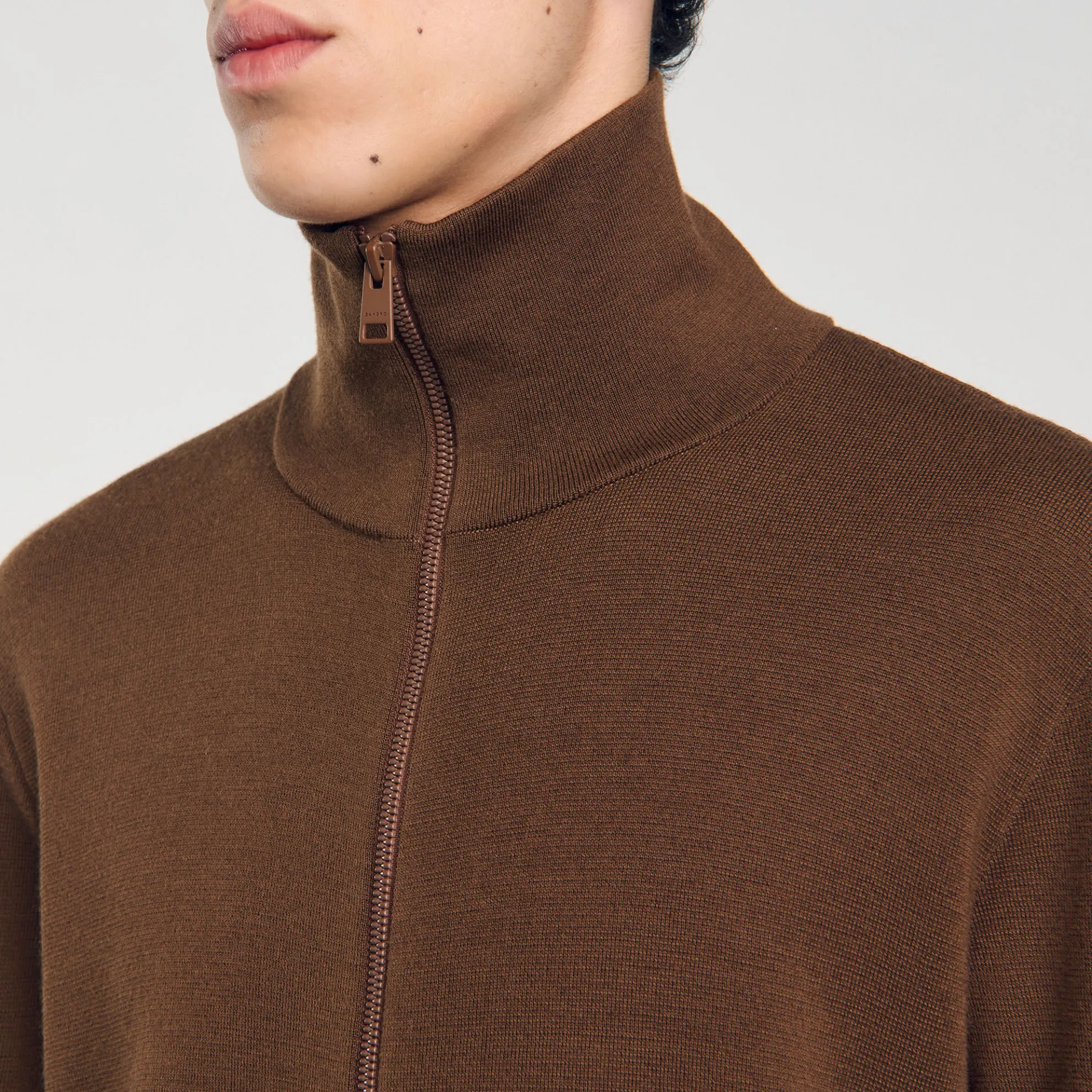 Wollen Vest Met Rits