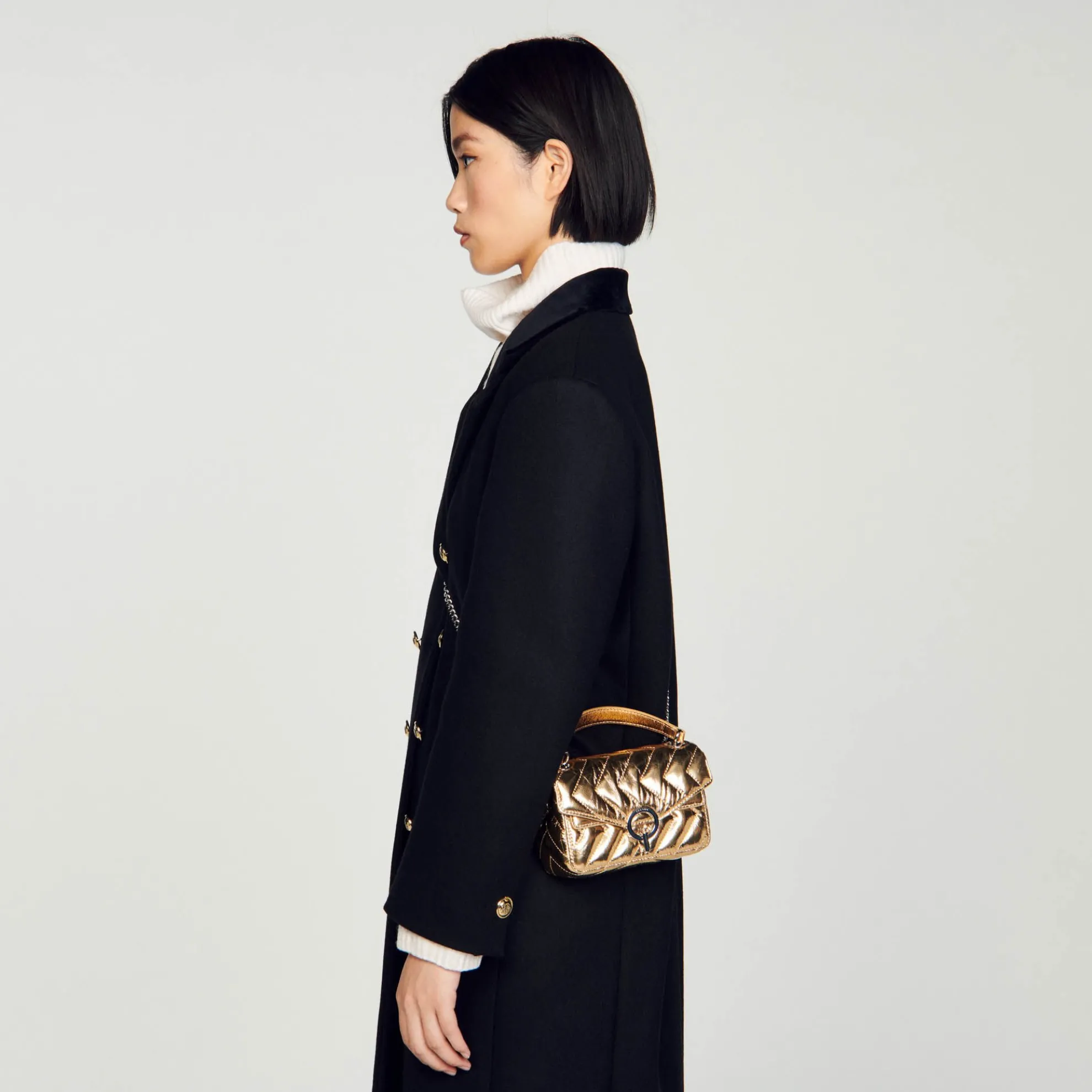 Yza Kleine Tas Van Metallic Leer